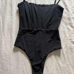 Black Corset Bodysuit
